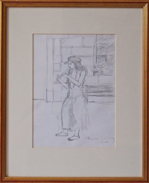 Busking In Bath Pencil on Paper  £80         20cm x 28cm