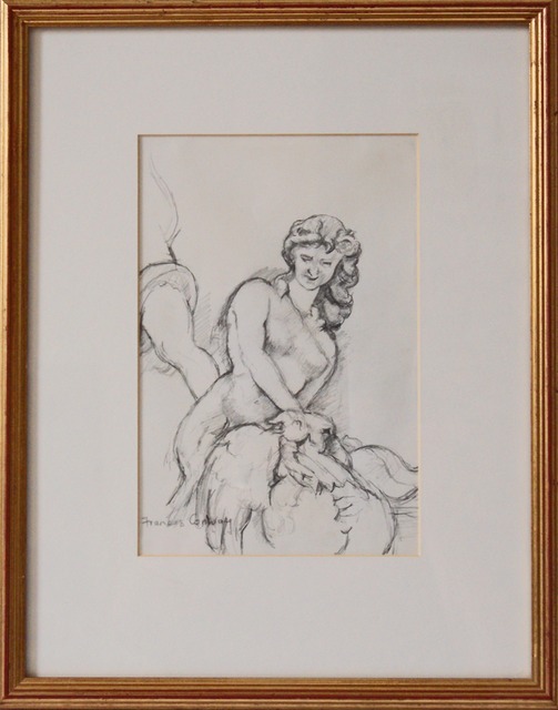 Leda From The Piazza  Pencil   £100 40cm by 30cm